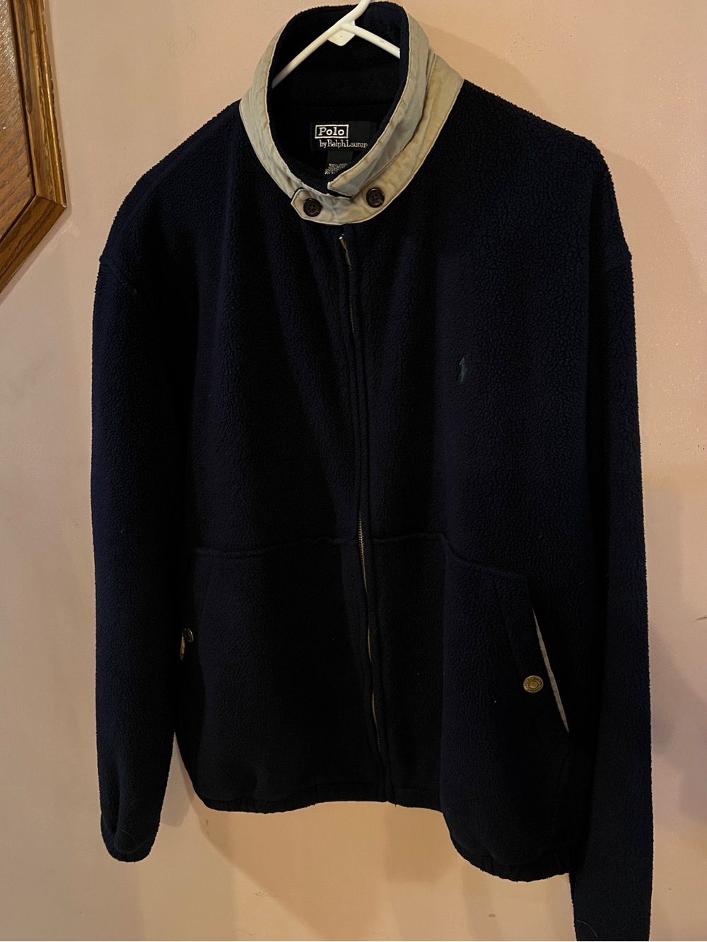 Authentic Polo Ralph Lauren 100% polyester microfiber men’s or women’s jacket.